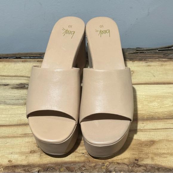 *NEW* BEEK Prinia Platform Heeled Sandals – Eggshell Size 10 – Leather A46 - Picture 11 of 15